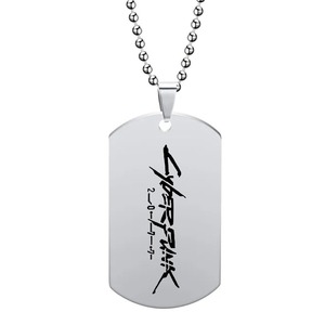 Anime Game <span class=keywords><strong>Cyberpunk</strong></span> <span class=keywords><strong>2077</strong></span> Collier Vincent Valerie Titane Acier Pendentif Halloween Mode Homme Femme Cosplay Accessoire Cadeaux - Product Image 2