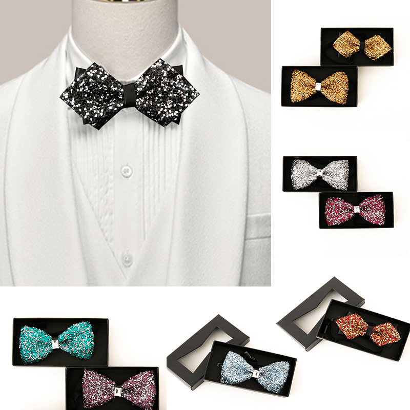 rhinestone bow tie men