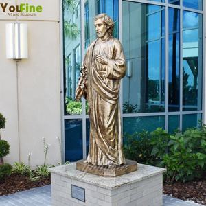 ชีวิตขนาดกลางแจ้งบรอนซ์เซนต์ฟรานซิสรูปปั้นประติมากรรม - Product Image 4