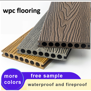 Revêtement de sol en composite WPC écologique, revêtement de sol en PVC imitation bois, revêtement de sol solide gaufré, revêtement de sol creux 3D, terrasse en WPC pour la décoration extérieure de la <span class=keywords><strong>maison</strong></span> - Product Image 3