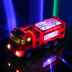 Camión de Bomberos de Juguete Dwi Dowellin para Niños y Niñas, con Luces LED 4D, Juguete de Empuje para Niños Pequeños - Camión de Bomberos para Pequeños Bomberos - Product Image 1