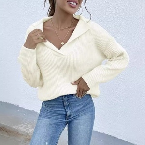 Maglione Pullover da Donna alla Moda Europea, con Scollo Elegante e Lavorazione Morbida e Confortevole (Personalizzabile) - Product Image 4
