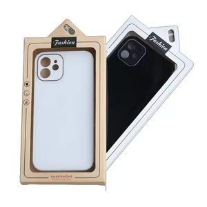 Fuerte respetuoso con el medio ambiente colgante de pared caja de teléfono caja de <span class=keywords><strong>papel</strong></span> CAJA DE TELÉFONO MÓVIL cajas de embalaje con <span class=keywords><strong>ventanas</strong></span> transparentes de PVC - Product Image 2