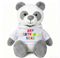 Peluches personnalisées à imprimer, animaux en peluche vierges pour sublimation, singe, panda, cochon, pour cadeaux avec logo personnalisé