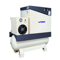Compresseur d'air rotatif industriel à vis, lubrifié, 20HP 15kW, faible bruit, vente directe usine XLAMTD20A