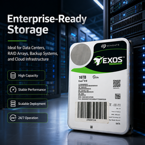 For Exos ST16000NM000J 16TB Enterprise HDD 3.5" 6Gb/s 7200RPM 256MB Helium CMR <b>Hard</b> <b>Drive</b> Server Genuine Original Seagate Exos X - Product Image 4