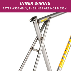 Khung xe đạp đường trường một tốc độ FM007 700C bằng thép CrMo, xe đạp bánh cố định với phuộc trước, phụ tùng xe đạp - Product Image 5