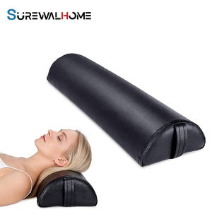 SUREWALHOME <span class=keywords><strong>Coussin</strong></span> de Soutien pour les Jambes, <span class=keywords><strong>Coussin</strong></span> <span class=keywords><strong>Demi</strong></span>-<span class=keywords><strong>Lune</strong></span> en Cuir PU avec Poignée, <span class=keywords><strong>Coussin</strong></span> Semi-Rond pour Soulager les Douleurs aux Jambes - Product Image 1