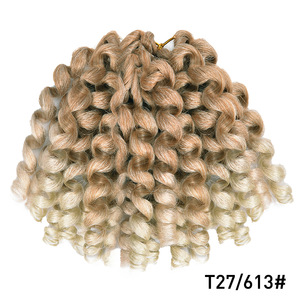 Oferta: Cabello Sintético para <span class=keywords><strong>Trenzas</strong></span>, Estilo Afro, Rizado, Pre-enlazado, de 8 Pulgadas, Corte Bob <span class=keywords><strong>Corto</strong></span>, C15 - Product Image 5