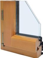 Ventanas Residenciales Modernas Personalizadas de Madera Revestida de Aluminio para Dormitorio y Sala de Estar