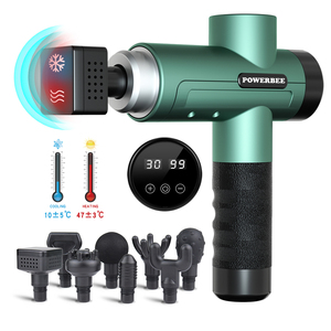 Pistola de masaje vibratoria de tejido profundo muscular profesional, compresa fría y caliente de 30 velocidades de alta calidad de mano - Product Image 1
