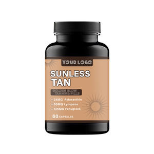 Sunless Tan Caroténoïde Capsules de mélange sont des suppléments de <span class=keywords><strong>bronzage</strong></span> <span class=keywords><strong>sans</strong></span> <span class=keywords><strong>soleil</strong></span> qui améliorent le teint de la peau et soutiennent la santé - Product Image 1