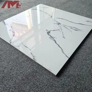 Beyaz su geçirmez cilalı mermer porselen porcelanato 60x60