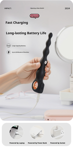 ปลั๊กก้นซิลิโคนไฟฟ้า E-Stim สำหรับขยายรูทวารหนัก ใช้ได้ทั้งชายและหญิง กันน้ำได้มาตรฐาน IPX4 น้ำหนัก 56 กรัม ปรับความเร็วได้หลายระดับ - Product Image 6