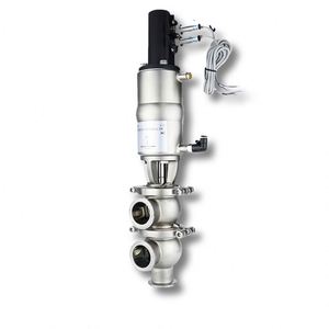 Valvola mista pneumatica in acciaio inossidabile valvola a prova di miscela sanitaria DN80 con posizionatore intelligente - Product Image 6