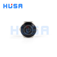 HSUA 16mm à course courte Mini interrupteur à bouton-poussoir momentané étanche 1NO interrupteur en métal pour appareils ménagers 220V IP65 niveau 3A 12V