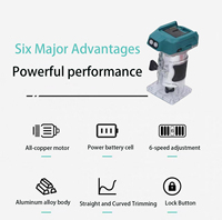 Mini Recortadora Eléctrica Inalámbrica de 20V con Batería de Litio, 30000 RPM, Mandril de 6.35mm, para Uso Doméstico e Industrial