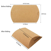 Sac en papier kraft de style européen, boîte à bonbons de mariage en carton ondulé, forme pliable avec ficelle, impression et finition mate