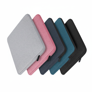 Sac pour ordinateur portable à fermeture éclair moderne à panneaux, en gros, personnalisé, en stock, 13, 14, 15 pouces, étui pour ordinateur portable de travail pas cher - Product Image 1