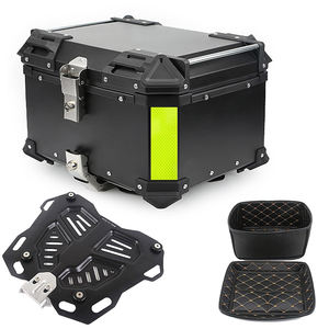 Grande valise de moto étanche, coffre supérieur 100L, boîte de rangement en aluminium pour moto, pour YAMAHA <span class=keywords><strong>HONDA</strong></span> SUZUKI KAWASAKI - Product Image 3
