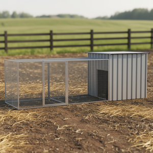 Jaula para pollos de acero galvanizado 118.1x35.8x39.4 en gris para animales - Product Image 2