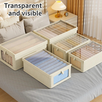 Armoire ménagère vêtements organisateur pliable Oxford tissu placard boîte de rangement pour vêtements avec couvercle