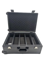 Étui de rangement pour cartes de collection en aluminium robuste de qualité Airtough, personnalisé, 22 pouces, 5 compartiments, avec roulettes pivotantes amovibles, compatible OEM