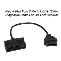 Cable Adaptador de Diagnóstico OBD2 Universal y Económico de 7 Pines a 16 Pines para Ford, para Diagnóstico de Autos Ford de Modelos Antiguos