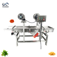 Automatische geïntegreerde vibrerende ontwaterings- en ontvettingsmachine met blazers voor groenten, fruit en gefrituurd voedsel