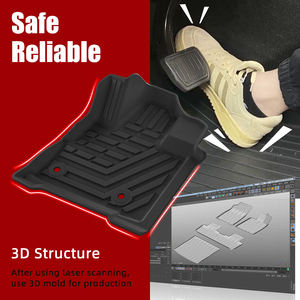 แผ่นปูพื้นรถ TPE แบบปรับแต่งได้แผ่นซับพื้นสำหรับรถยนต์นิสสันเซเรนา C28 2023-2024 HEV RHD 7ที่นั่งแบบเลื่อนได้ - Product Image 3