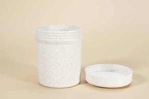 Sinh thái thân thiện phân hủy sinh học rơm lúa mì PP Kem chà Icecream Jar 250 gam nhựa mỹ phẩm lọ với vít có nắp đậy - Product Image 6