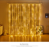 Guirlandes lumineuses LED en fil de cuivre 3*3 300 lumières, télécommande USB, IP44, blanc chaud 3000K, pour Halloween, Noël, chambre, balcon