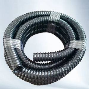 Tubi Flessibili in <span class=keywords><strong>PVC</strong></span> per Macchinari per la Lavorazione del Legno, Tubo Telescopico Trasparente in Plastica con Filo d'Acciaio - Product Image 3