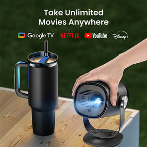 [Google TV] Dangbei <span class=keywords><strong>Freedo</strong></span> Build-in batteria Mini Beamer 450 ISO Lumens AI Keystone correzione 1080P proiettore portatile intelligente - Product Image 5