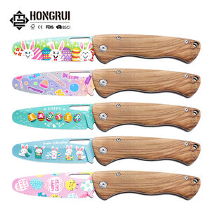 Cuchillo de Regalo de Pascua, Diseño de Fábrica, Personalizado, OEM, al por Mayor, Cuchillo Plegable de Bolsillo EDC para Niños, Cuchillo de <span class=keywords><strong>Autodefensa</strong></span> para Campamento al Aire Libre - Product Image 1