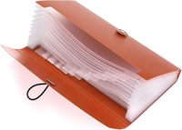 Porte-documents extensible 13 pochettes, petit classeur accordéon, porte-cartes et billets extensible, dossier de rangement