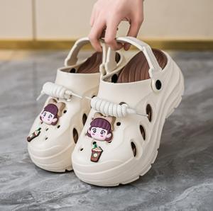 DERAN OEM Nouveaux Sabots et Sandales pour Femmes, Mignons Dessins Animés à Gros Orteil, avec Lacets, Antidérapants, pour Printemps-Été, en EVA - Product Image 2