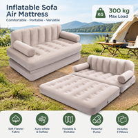 Canapé pliant d'extérieur AeroMara, matelas pneumatique gonflable pour le camping, lit double portable avec pompe, 5 kg, utilisation en salon