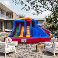 Maison gonflable gonflable Spider Man avec toboggan AirFunPro bâche en PVC écologique location de fêtes commerciales