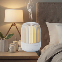 Diffuseur d'aromathérapie ultrasonique en plastique alimenté par USB de qualité supérieure, mini humidificateur d'huiles essentielles à LED, machine d'ambiance pour la maison
