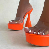 Sandales à talons pour femmes, liste, chaussures populaires, mules à plateforme, fournisseur en chine, Chengdu