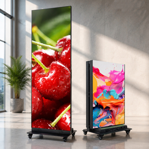 จอแสดงผล LED แบบพับได้ในร่ม P1.25 ความละเอียดสูง ขนาด 640x1920 มม. พร้อมขาตั้งสำหรับโฆษณาในร้านค้า ควบคุมด้วยรีโมท - Product Image 1
