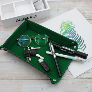 Disponible dès maintenant ! Plateaux organisateurs de bureau, plateaux de rangement pour salon, chambre et entrée, plateaux de rangement pour clés en cuir. - Product Image 1