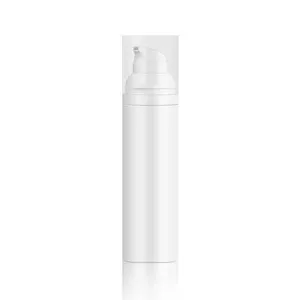 5ml 10 15 30 50 ml weiße PP Mini Airless Press Essenz flasche für die Hautpflege
