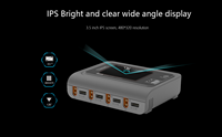 Cargador/Descargador Inteligente de Cuatro Canales ToolkitRC Q4AC AC 100W DC 200W 5A para Baterías LiPo 1-4S