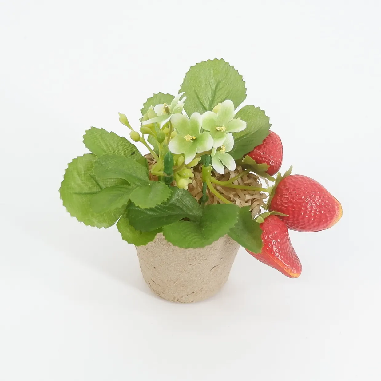 Decorative fruit strawberry bonsai, used for wedding flower wall, home office decoration