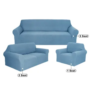 Ukuran Kustom 1 2 3 4 Kursi Sofa Pelindung Mebel Universal Sarung Peregangan Elastis Bentuk L Penutup Sofa Hewan Peliharaan