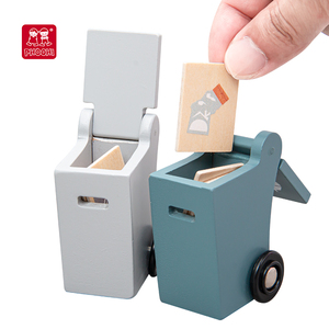 Phoohi chất thải bằng gỗ tái chế giáo dục Xe tải đồ chơi cho mầm non 2 năm + - Product Image 5