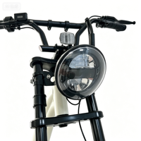 Vélo électrique à cadre en acier à haute teneur en carbone, freins à disque mécaniques 7 vitesses, pneus 20 pouces, phares avant, moteur arrière 48V 500W, batterie 13AH, autonomie 60 km