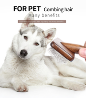 Brosse à poils pour animaux de compagnie EUR PET, best-seller, logo personnalisé, acier inoxydable, portable, facile à utiliser, pour enlever les poils de chat et de chien, meilleurs peignes pour animaux